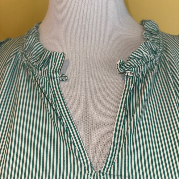 Vineyard Vines Green Ruffled Cap Sleeve Sundress - Picture 2 of 8